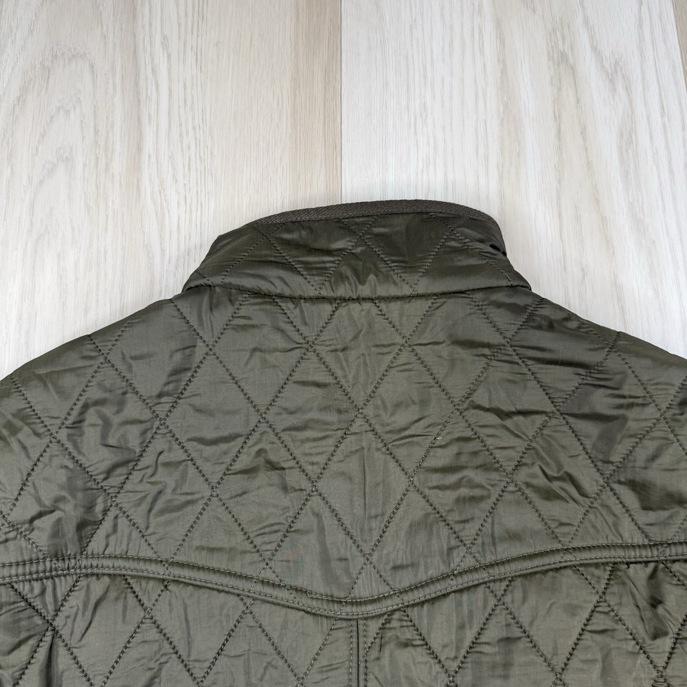 Barbour Cavalry Polarquilt Fleece Lined Jacket Olive Womens Size USA 10 Quilted - Picture 9 of 11